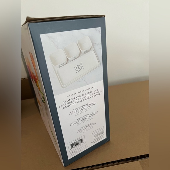 Rae Dunn 5 Piece Serving Set | Spread + Dip + Dunk + Serve | NEW Farmhouse Dip - Picture 11 of 15